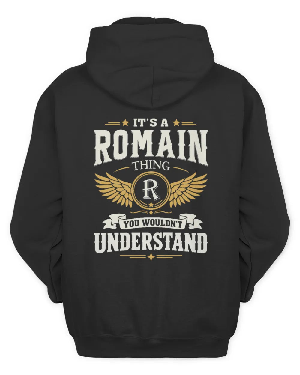 ROMAIN KT06-M008 It’s a [NAME] Thing – You Wouldn’t Understand | Personalized Vintage T-Shirt - Unisex Hoodie - Black