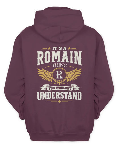 ROMAIN KT06-M008 It’s a [NAME] Thing – You Wouldn’t Understand | Personalized Vintage T-Shirt - Unisex Hoodie - Maroon