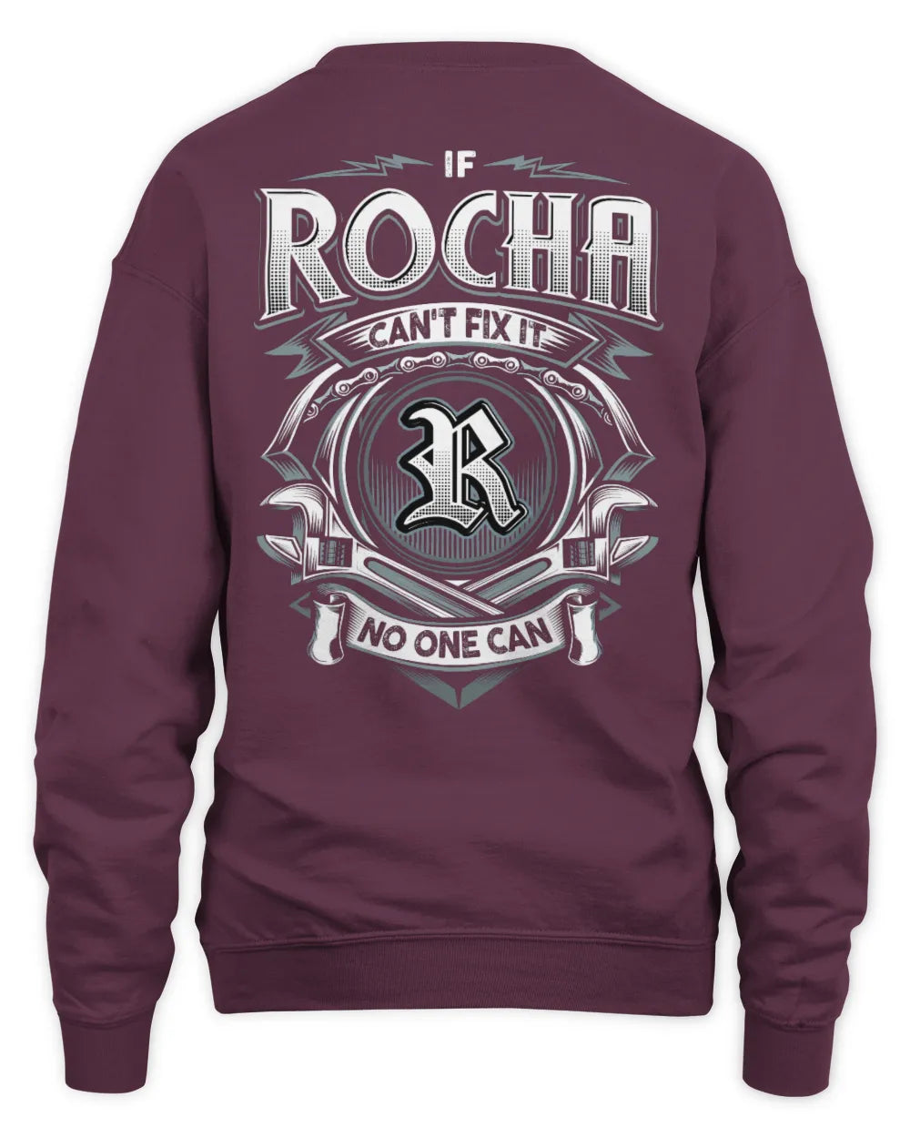 ROCHA AP81-K4-626 - Personalized Ahmed Quote Apparel “If Ahmed Can't Fix It, No One Can” - Unisex Sweatshirt - Maroon