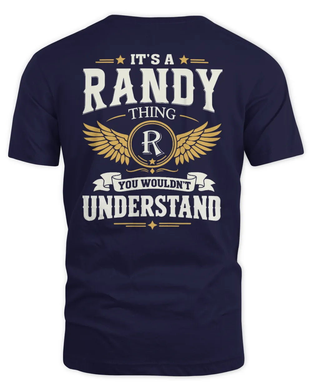 RANDY KT06-M008 It’s a [NAME] Thing – You Wouldn’t Understand | Personalized Vintage T-Shirt - Unisex Standard T-Shirt - Navy