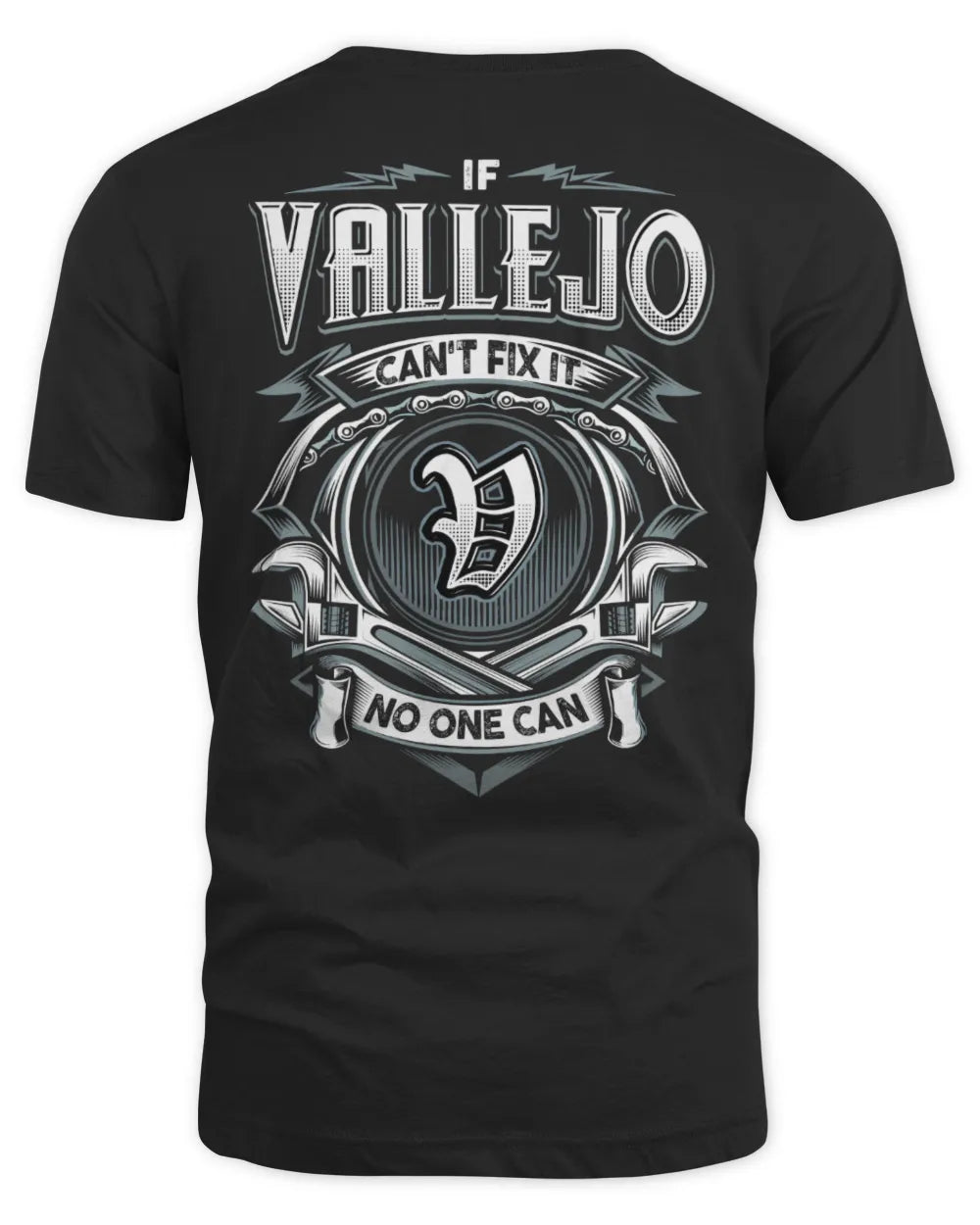 VALLEJO AP81-K4-626 - Personalized Ahmed Quote Apparel “If Ahmed Can't Fix It, No One Can” - Unisex Standard T-Shirt - Black