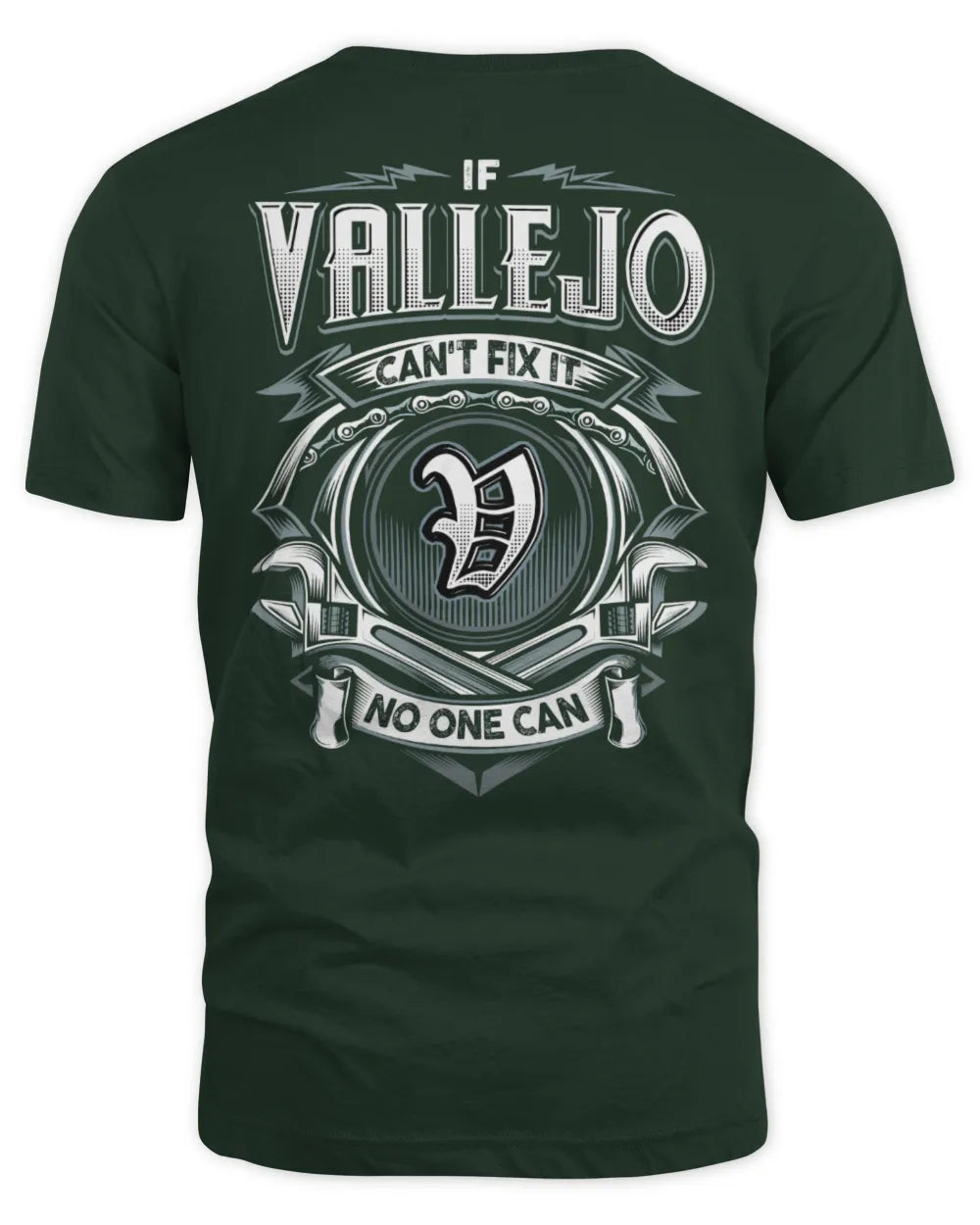 VALLEJO AP81-K4-626 - Personalized Ahmed Quote Apparel “If Ahmed Can't Fix It, No One Can” - Unisex Standard T-Shirt - Forest Green