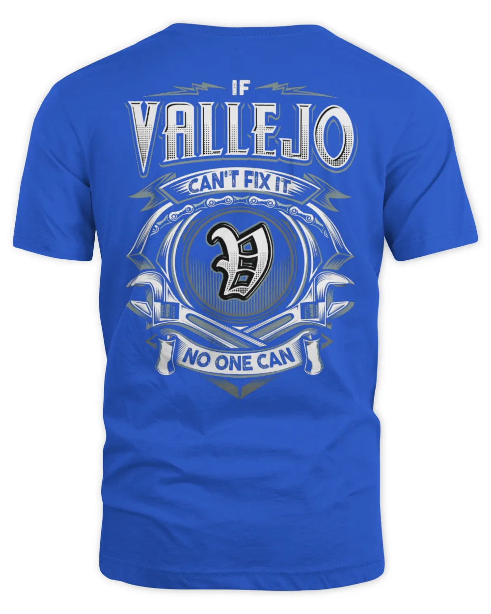VALLEJO AP81-K4-626 - Personalized Ahmed Quote Apparel “If Ahmed Can't Fix It, No One Can” - Unisex Standard T-Shirt - Royal