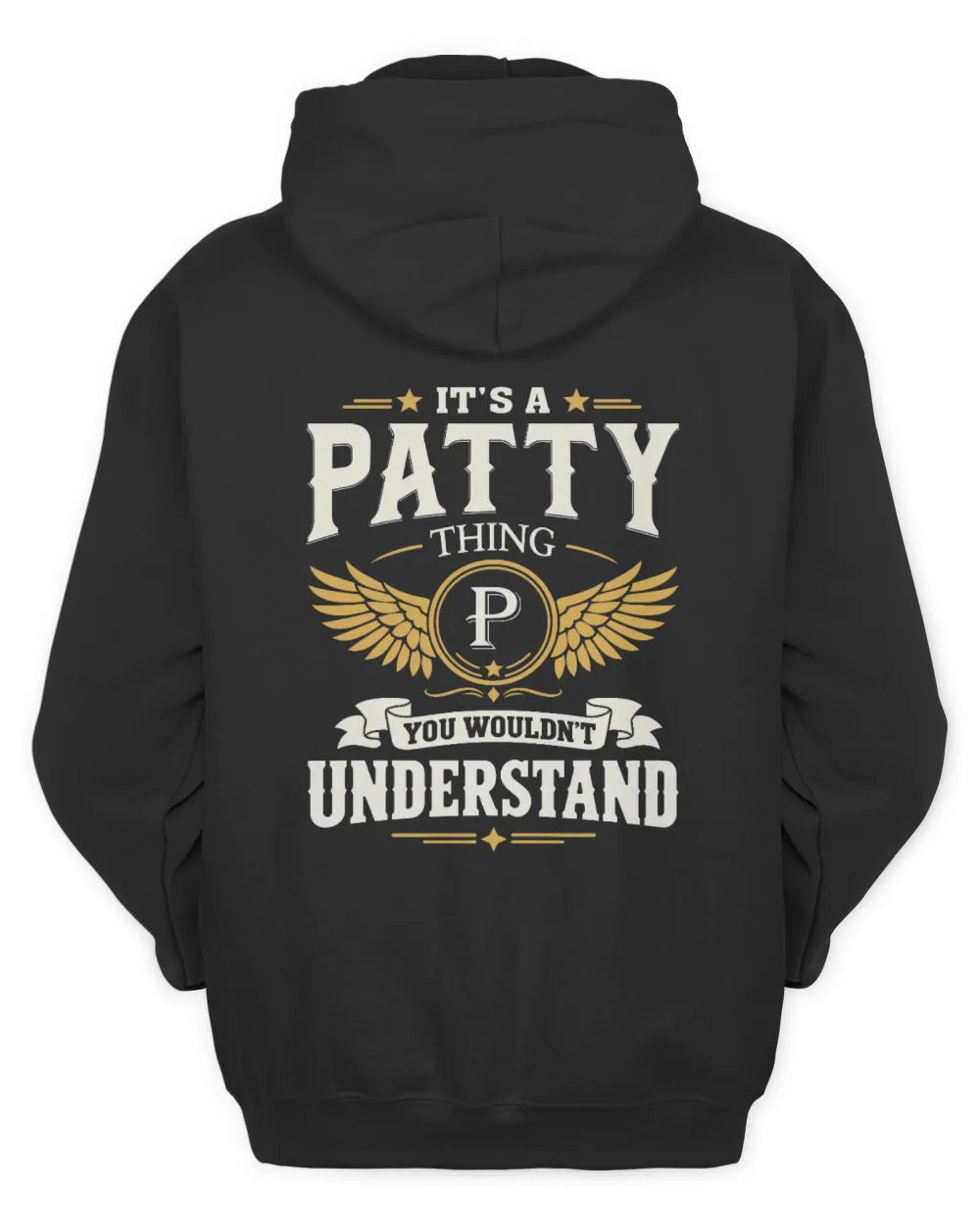 PATTY KT06-M008 It’s a [NAME] Thing – You Wouldn’t Understand | Personalized Vintage T-Shirt - Unisex Hoodie - Black