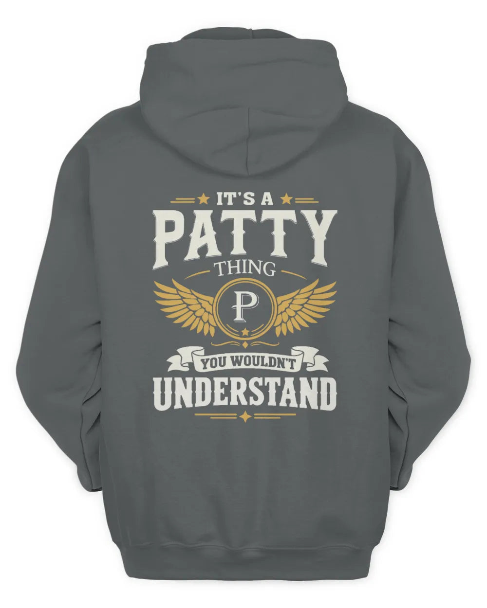 PATTY KT06-M008 It’s a [NAME] Thing – You Wouldn’t Understand | Personalized Vintage T-Shirt - Unisex Hoodie - Charcoal