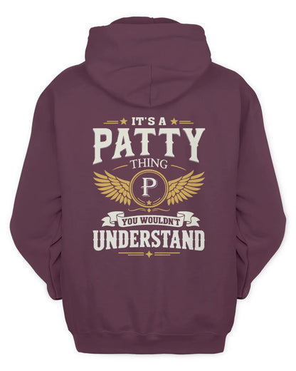 PATTY KT06-M008 It’s a [NAME] Thing – You Wouldn’t Understand | Personalized Vintage T-Shirt - Unisex Hoodie - Maroon