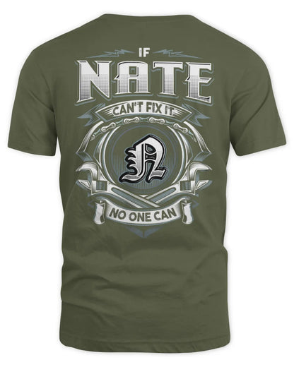 NATE AP81-K4-626 - Personalized Ahmed Quote Apparel “If Ahmed Can't Fix It, No One Can” - Unisex Standard T-Shirt - Military Green