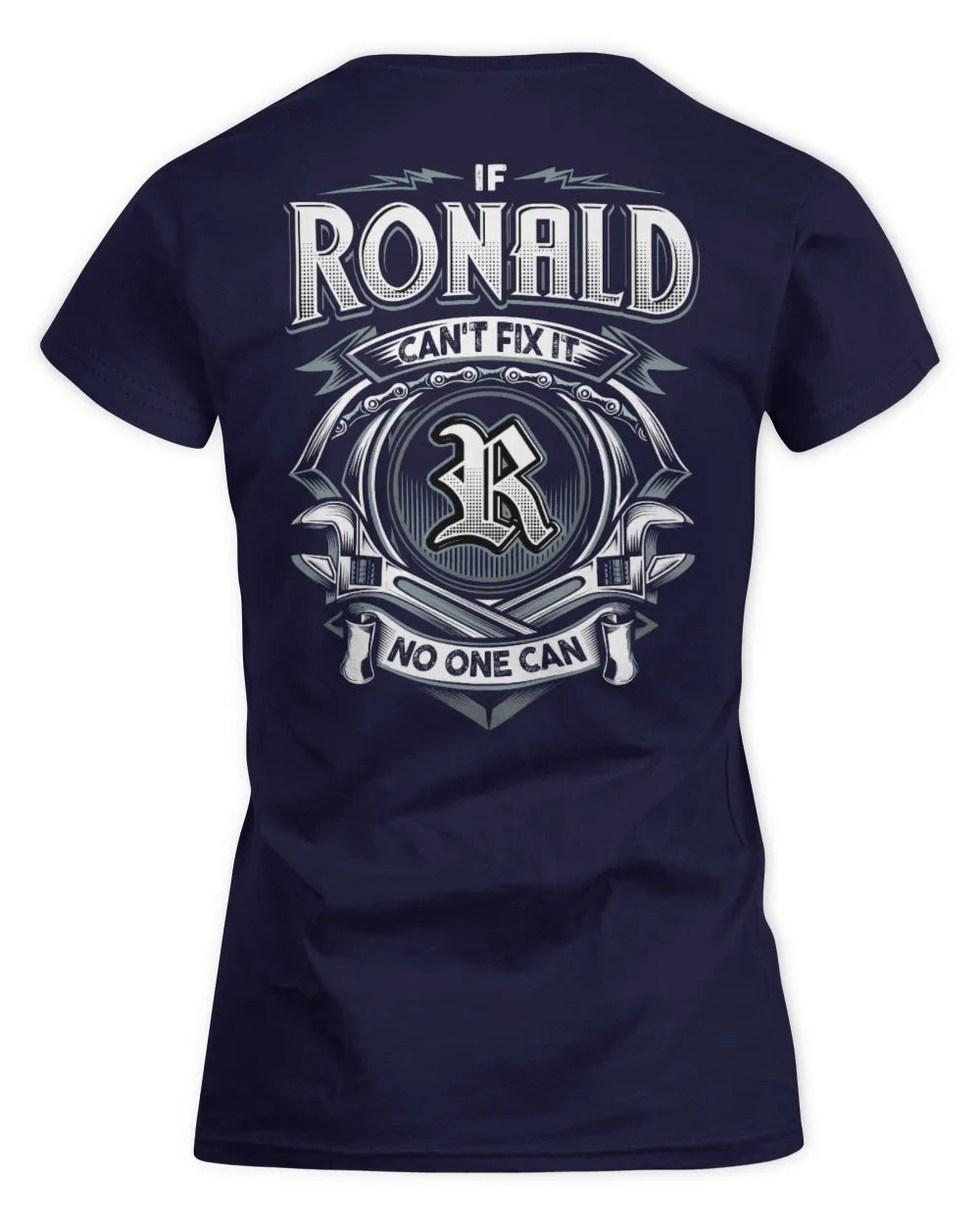 RONALD AP81-K4-626 - Personalized Ahmed Quote Apparel “If Ahmed Can't Fix It, No One Can” - Women's Standard T-Shirt - Navy