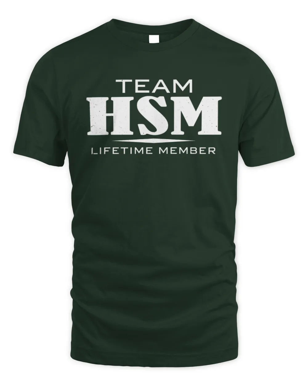 HSM BL62-K4-128 - Personalized “Team NAME Lifetime Member” - Unisex Standard T-Shirt - Forest Green