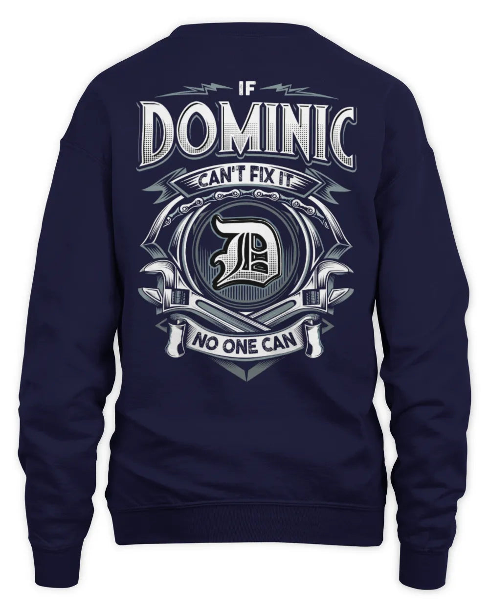 DOMINIC AP81-K4-626 - Personalized Ahmed Quote Apparel “If Ahmed Can't Fix It, No One Can” - Unisex Sweatshirt - Navy