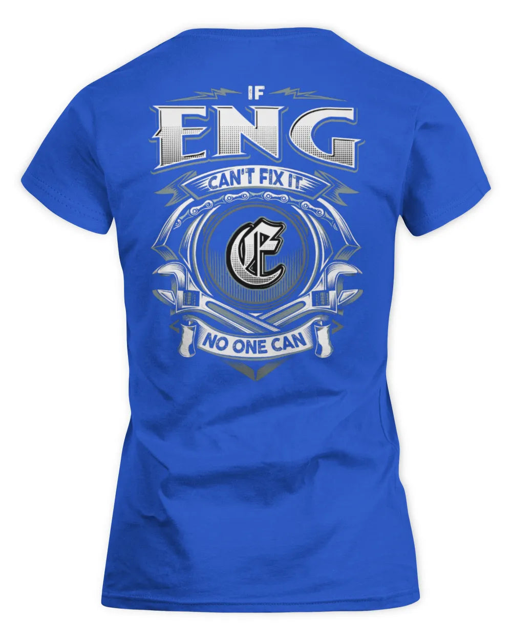 ENG AP81-K4-626 - Personalized Ahmed Quote Apparel “If Ahmed Can't Fix It, No One Can” - Women's Standard T-Shirt - Royal