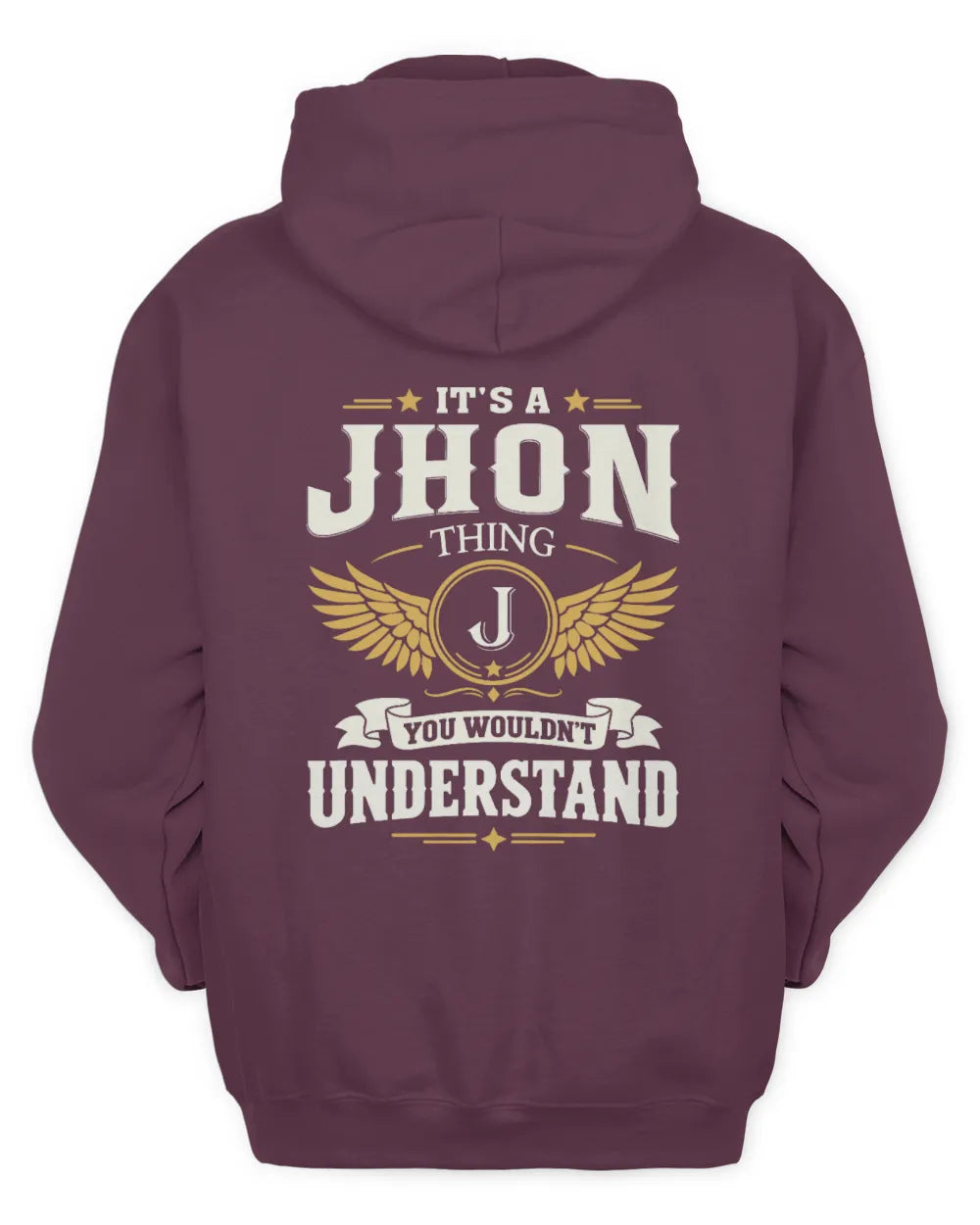 JHON KT06-M008 It’s a [NAME] Thing – You Wouldn’t Understand | Personalized Vintage T-Shirt - Unisex Hoodie - Maroon
