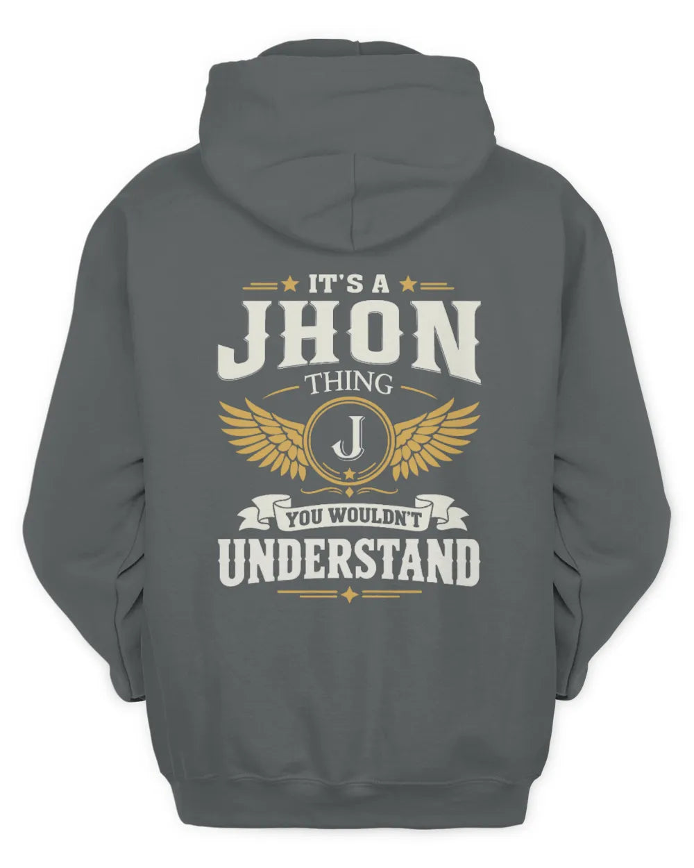 JHON KT06-M008 It’s a [NAME] Thing – You Wouldn’t Understand | Personalized Vintage T-Shirt - Unisex Hoodie - Charcoal