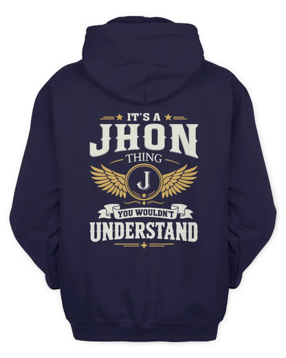 JHON KT06-M008 It’s a [NAME] Thing – You Wouldn’t Understand | Personalized Vintage T-Shirt - Unisex Hoodie - Navy