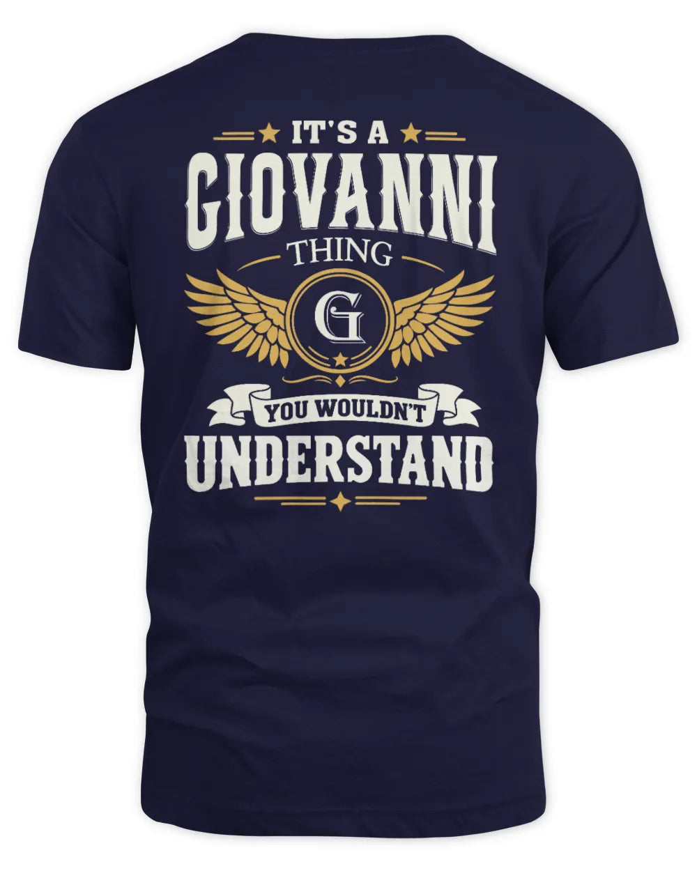 GIOVANNI KT06-M008 It’s a [NAME] Thing – You Wouldn’t Understand | Personalized Vintage T-Shirt - Unisex Standard T-Shirt - Navy