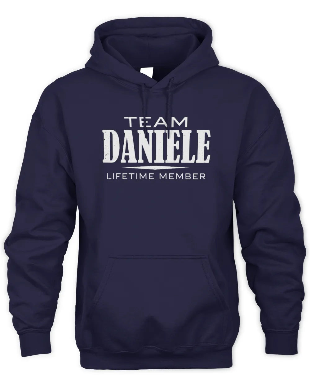 DANIELE BL62-K4-128 - Personalized “Team NAME Lifetime Member” - Unisex Hoodie - Navy