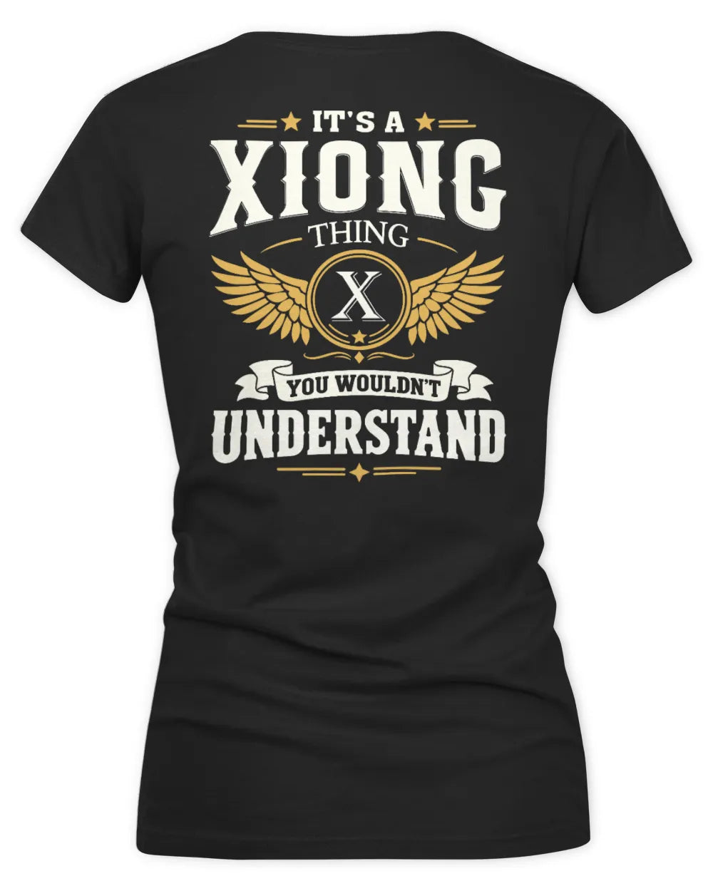 XIONG KT06-M008 It’s a [NAME] Thing – You Wouldn’t Understand | Personalized Vintage T-Shirt - Women's V-Neck T-Shirt - Black