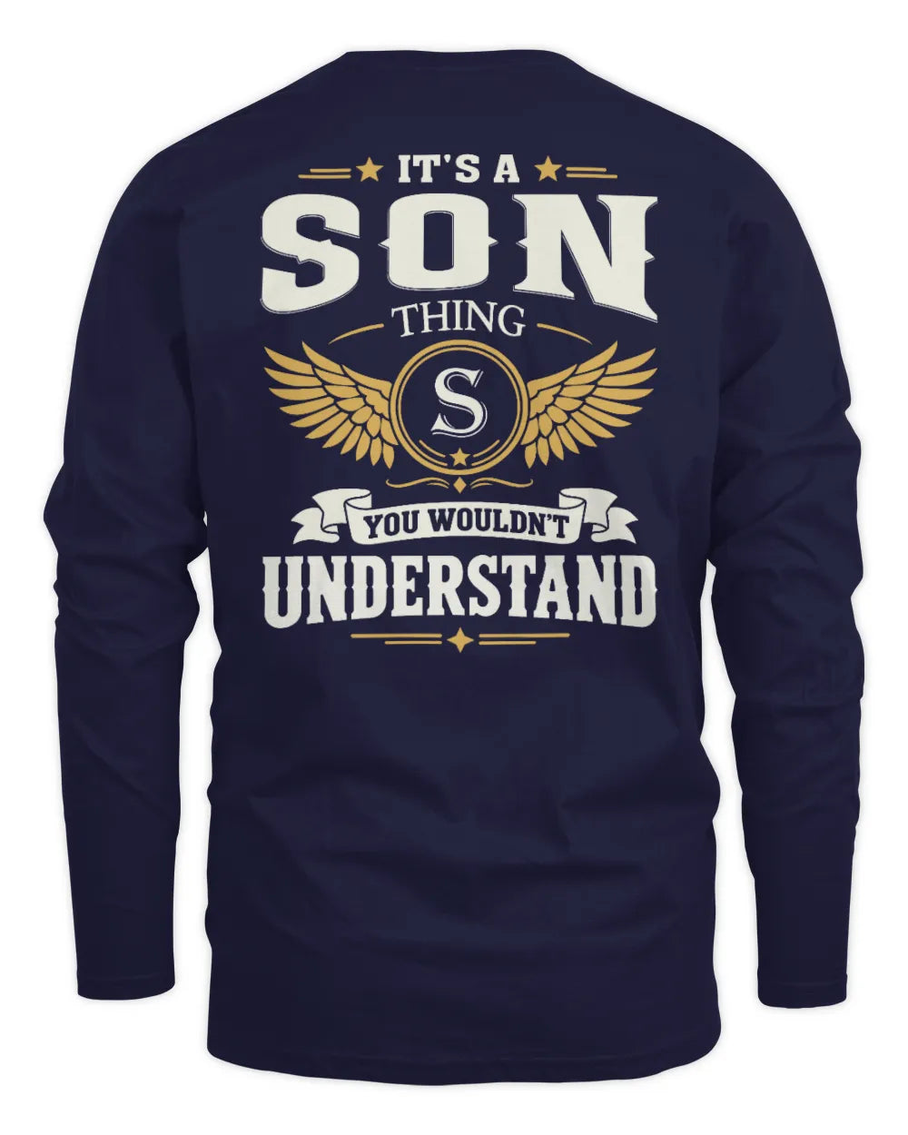 SON KT06-M008 It’s a [NAME] Thing – You Wouldn’t Understand | Personalized Vintage T-Shirt - Men's Long Sleeved T-Shirt - Navy
