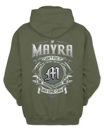 MAYRA AP81-K4-626 - Personalized Ahmed Quote Apparel “If Ahmed Can't Fix It, No One Can” - Unisex Hoodie - Military Green