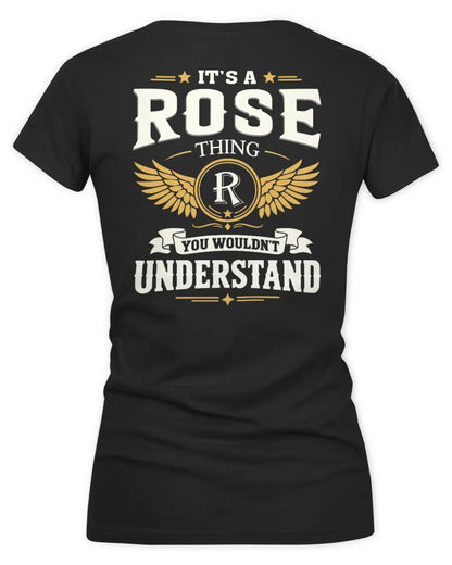 ROSE KT06-M008 It’s a [NAME] Thing – You Wouldn’t Understand | Personalized Vintage T-Shirt - Women's V-Neck T-Shirt - Black