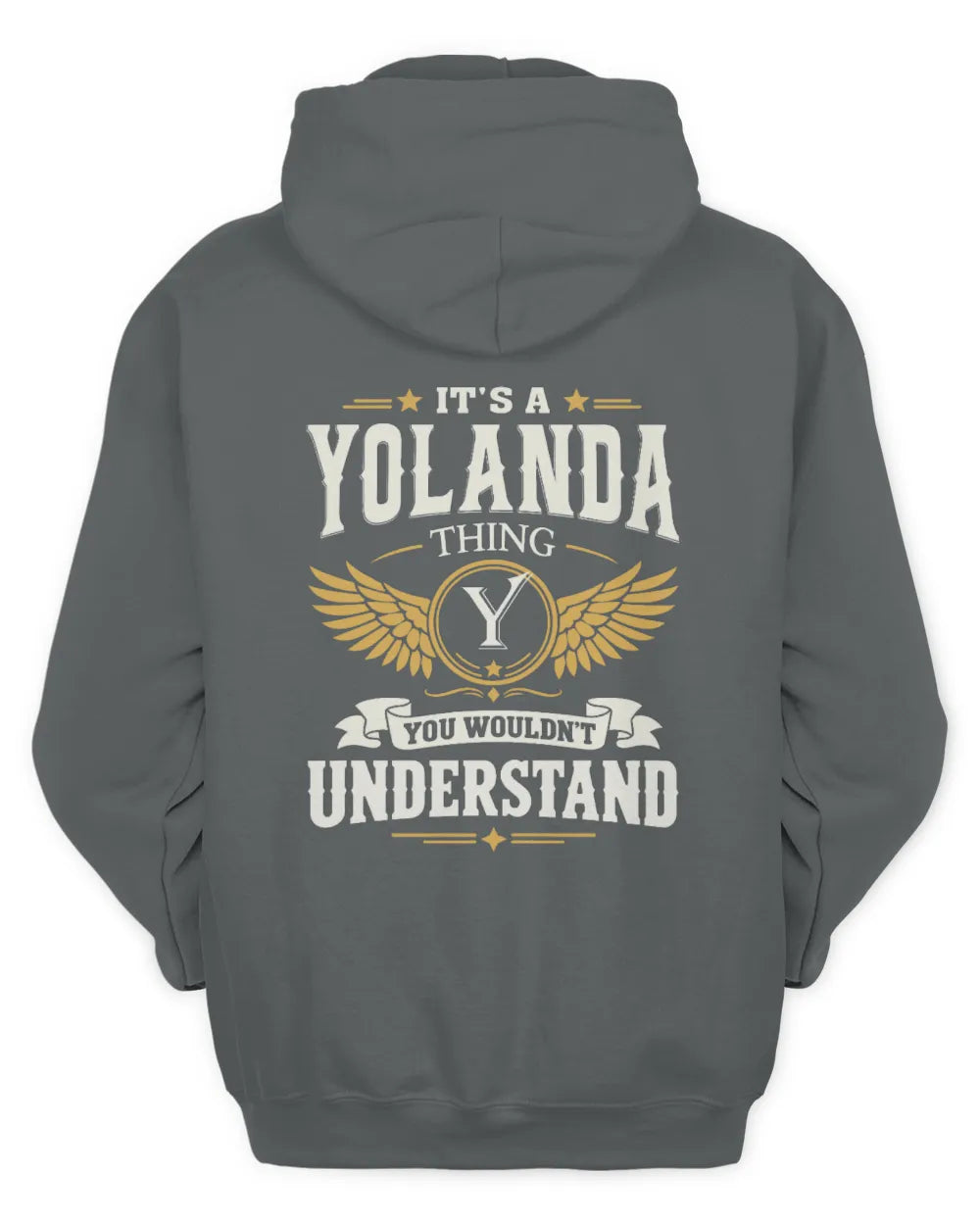 YOLANDA KT06-M008 It’s a [NAME] Thing – You Wouldn’t Understand | Personalized Vintage T-Shirt - Unisex Hoodie - Charcoal