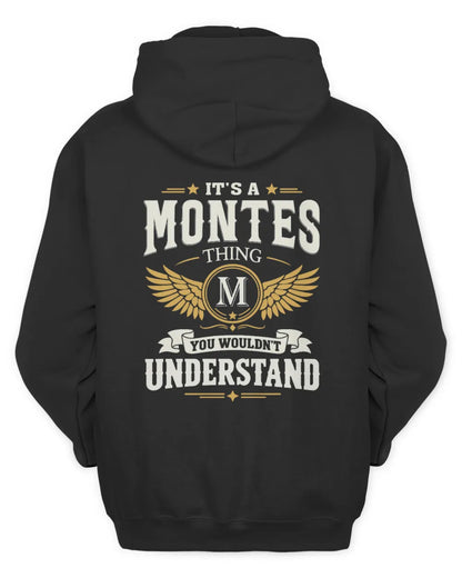 MONTES KT06-M008 It’s a [NAME] Thing – You Wouldn’t Understand | Personalized Vintage T-Shirt - Unisex Hoodie - Black