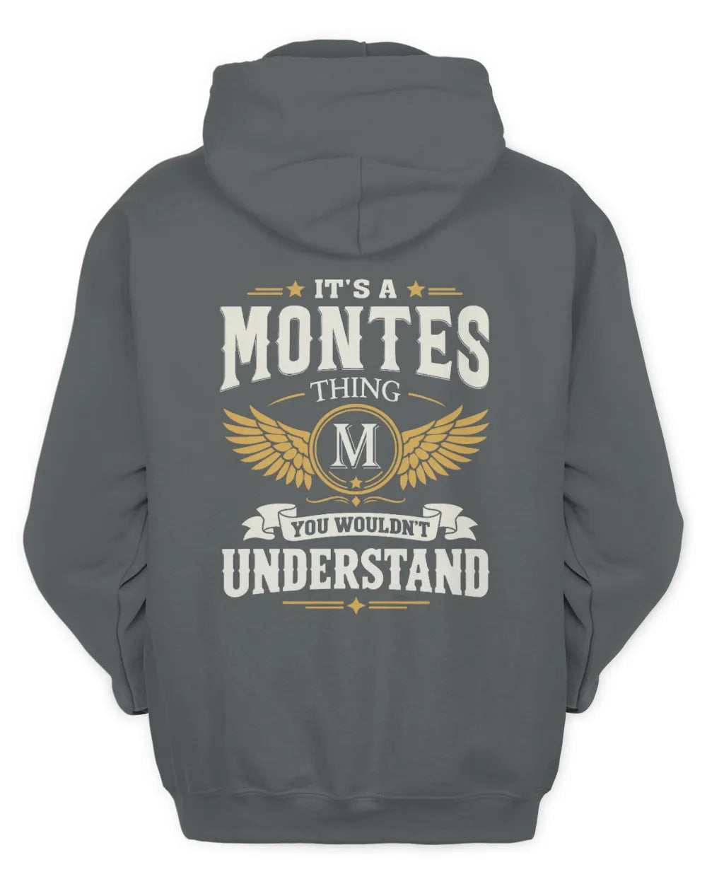 MONTES KT06-M008 It’s a [NAME] Thing – You Wouldn’t Understand | Personalized Vintage T-Shirt - Unisex Hoodie - Charcoal