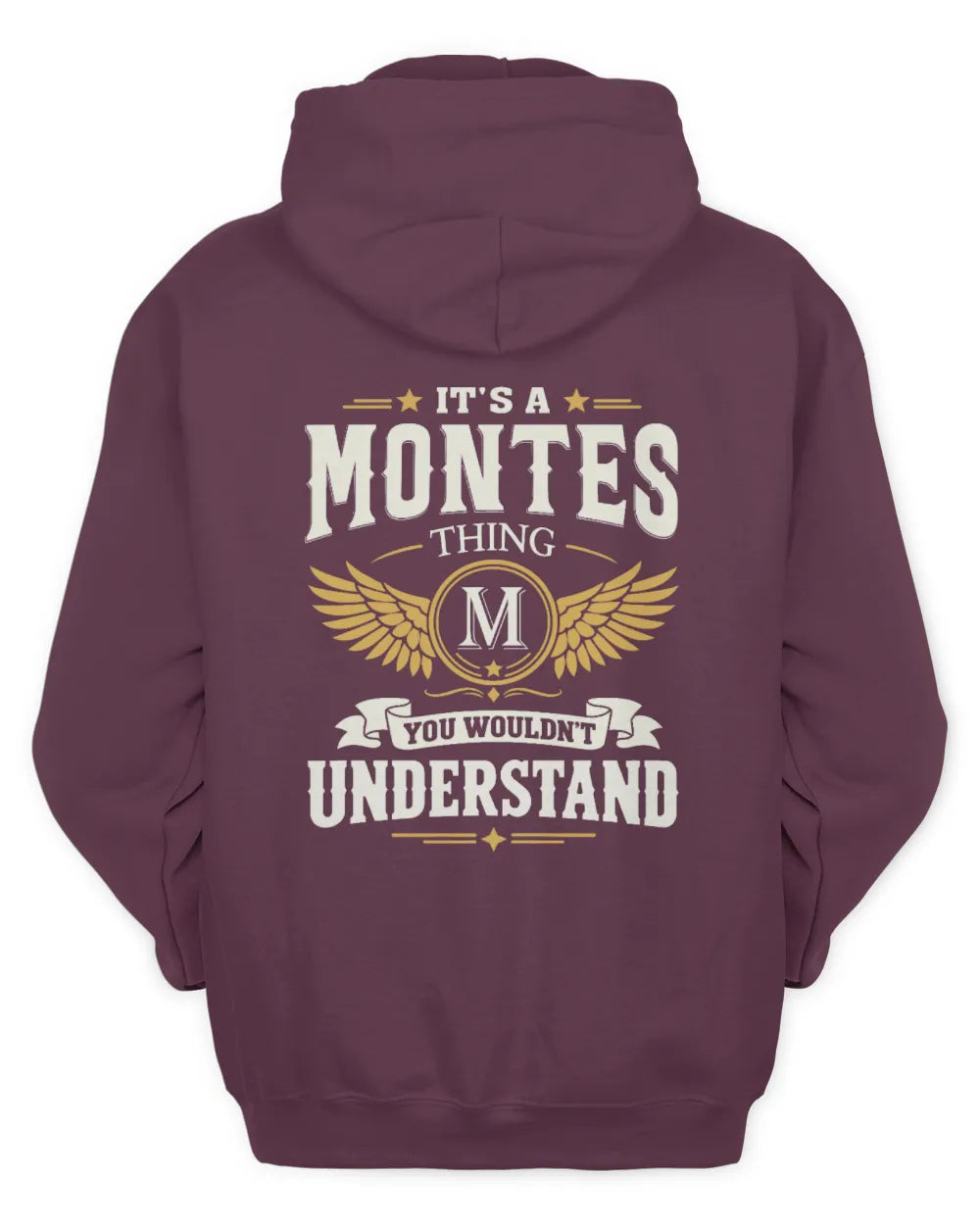 MONTES KT06-M008 It’s a [NAME] Thing – You Wouldn’t Understand | Personalized Vintage T-Shirt - Unisex Hoodie - Maroon