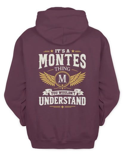 MONTES KT06-M008 It’s a [NAME] Thing – You Wouldn’t Understand | Personalized Vintage T-Shirt - Unisex Hoodie - Maroon