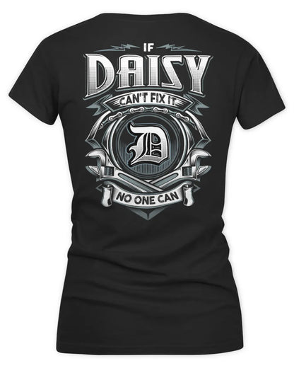 DAISY AP81-K4-626 - Personalized Ahmed Quote Apparel “If Ahmed Can't Fix It, No One Can” - Women's V-Neck T-Shirt - Black