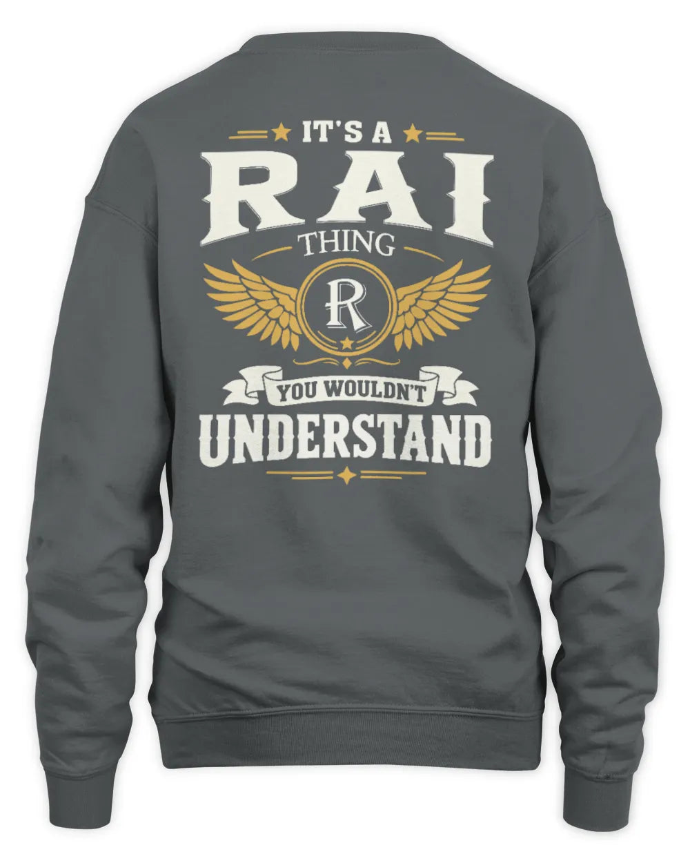 RAI KT06-M008 It’s a [NAME] Thing – You Wouldn’t Understand | Personalized Vintage T-Shirt - Unisex Sweatshirt - Charcoal