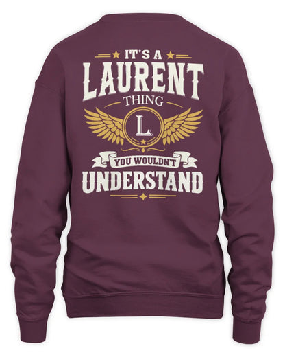 LAURENT KT06-M008 It’s a [NAME] Thing – You Wouldn’t Understand | Personalized Vintage T-Shirt - Unisex Sweatshirt - Maroon
