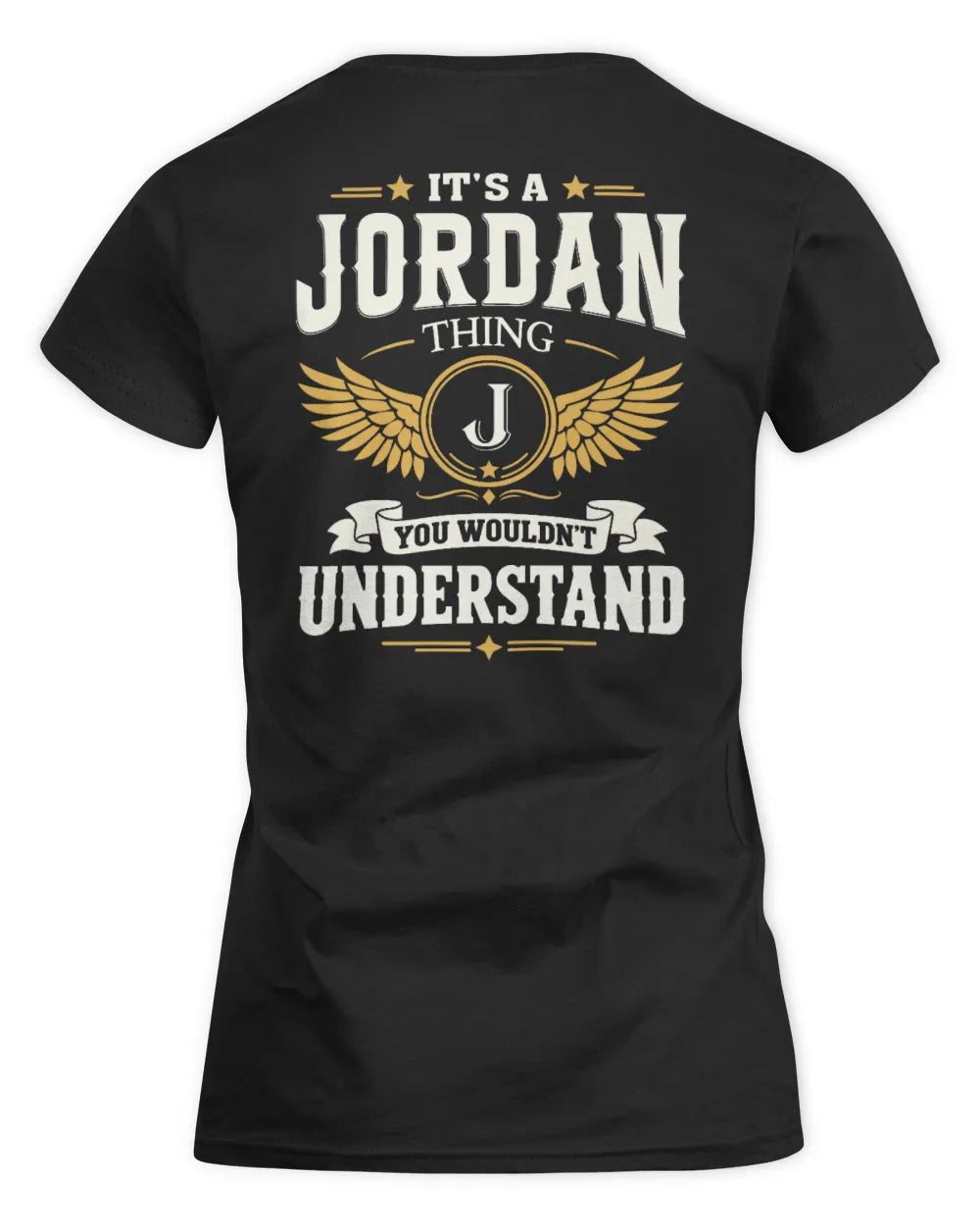 JORDAN KT06-M008 It’s a [NAME] Thing – You Wouldn’t Understand | Personalized Vintage T-Shirt - Women's Standard T-Shirt - Black
