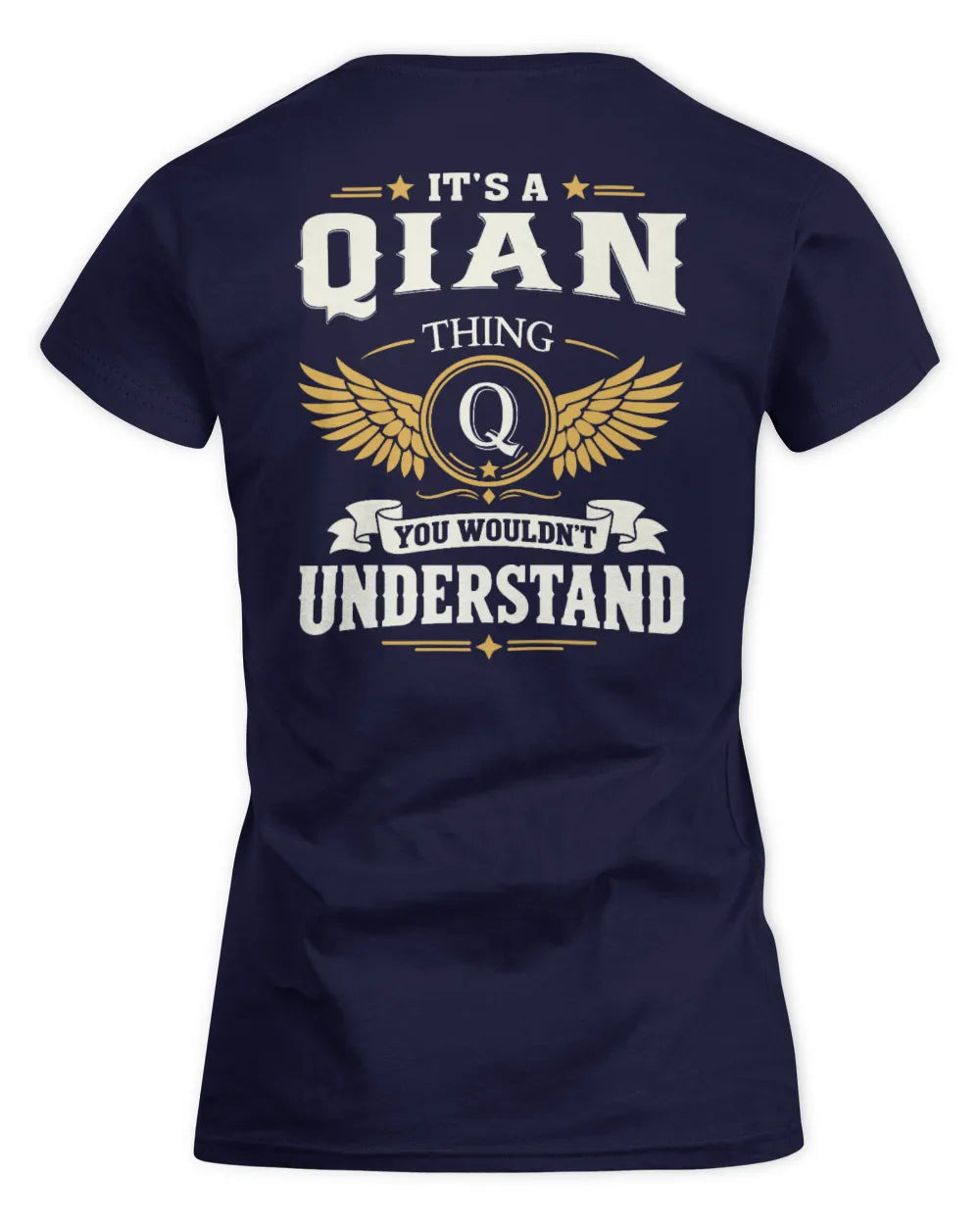 QIAN KT06-M008 It’s a [NAME] Thing – You Wouldn’t Understand | Personalized Vintage T-Shirt - Women's Standard T-Shirt - Navy