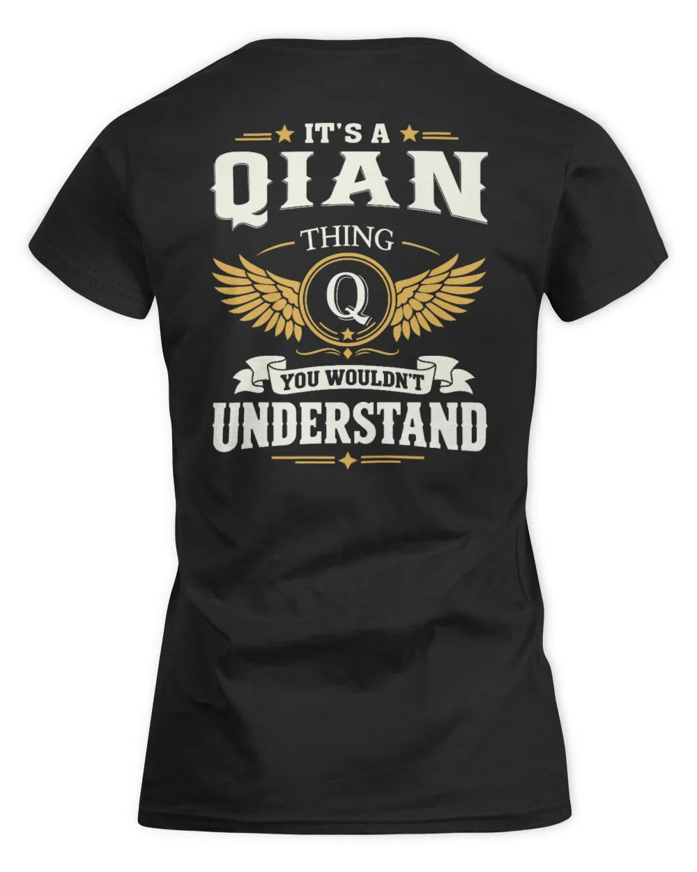 QIAN KT06-M008 It’s a [NAME] Thing – You Wouldn’t Understand | Personalized Vintage T-Shirt - Women's Standard T-Shirt - Black