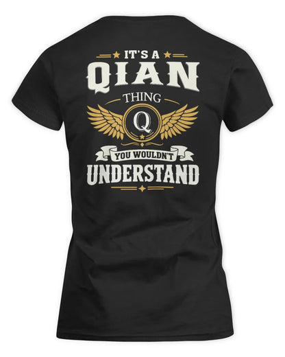 QIAN KT06-M008 It’s a [NAME] Thing – You Wouldn’t Understand | Personalized Vintage T-Shirt - Women's Standard T-Shirt - Black