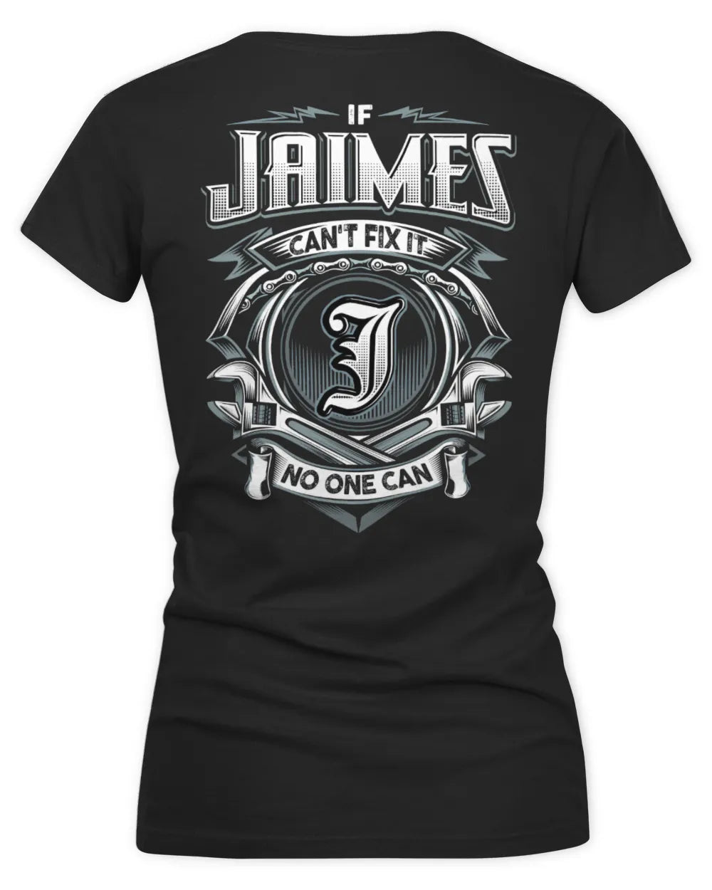 JAIMES AP81-K4-626 - Personalized Ahmed Quote Apparel “If Ahmed Can't Fix It, No One Can” - Women's V-Neck T-Shirt - Black