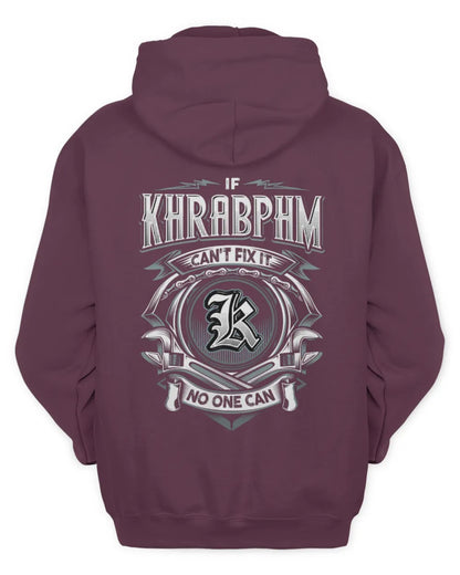 KHRABPHM AP81-K4-626 - Personalized Ahmed Quote Apparel “If Ahmed Can't Fix It, No One Can” - Unisex Hoodie - Maroon