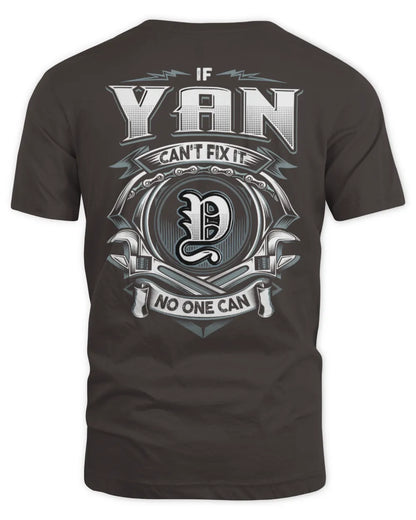 YAN AP81-K4-626 - Personalized Ahmed Quote Apparel “If Ahmed Can't Fix It, No One Can” - Unisex Standard T-Shirt - Dark Chocolate