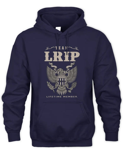LRIP TP06-K82 – Personalized Classic Style Apparel “Team NAME Lifetime Member” - Unisex Hoodie - Navy