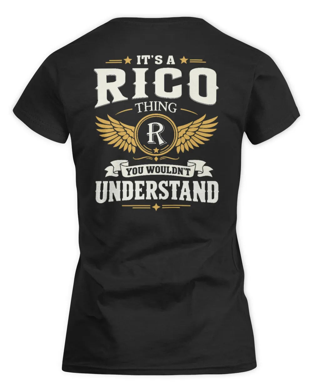 RICO KT06-M008 It’s a [NAME] Thing – You Wouldn’t Understand | Personalized Vintage T-Shirt - Women's Standard T-Shirt - Black