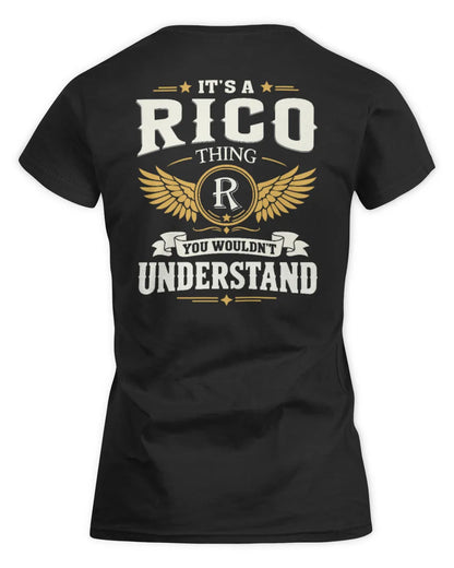 RICO KT06-M008 It’s a [NAME] Thing – You Wouldn’t Understand | Personalized Vintage T-Shirt - Women's Standard T-Shirt - Black