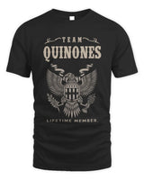 QUINONES TP06-K82 – Personalized Classic Style Apparel “Team NAME Lifetime Member” - Unisex Standard T-Shirt - Black