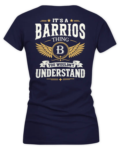 BARRIOS KT06-M008 It’s a [NAME] Thing – You Wouldn’t Understand | Personalized Vintage T-Shirt - Women's V-Neck T-Shirt - Navy