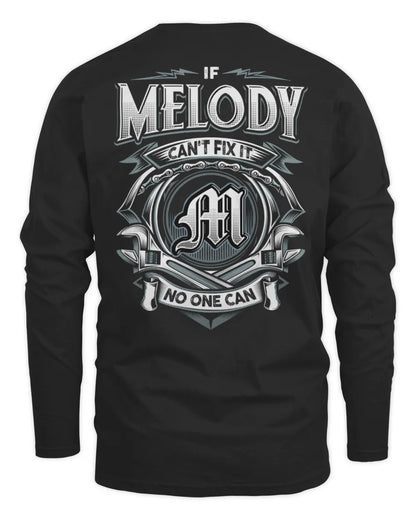MELODY AP81-K4-626 - Personalized Ahmed Quote Apparel “If Ahmed Can't Fix It, No One Can” - Men's Long Sleeved T-Shirt - Black