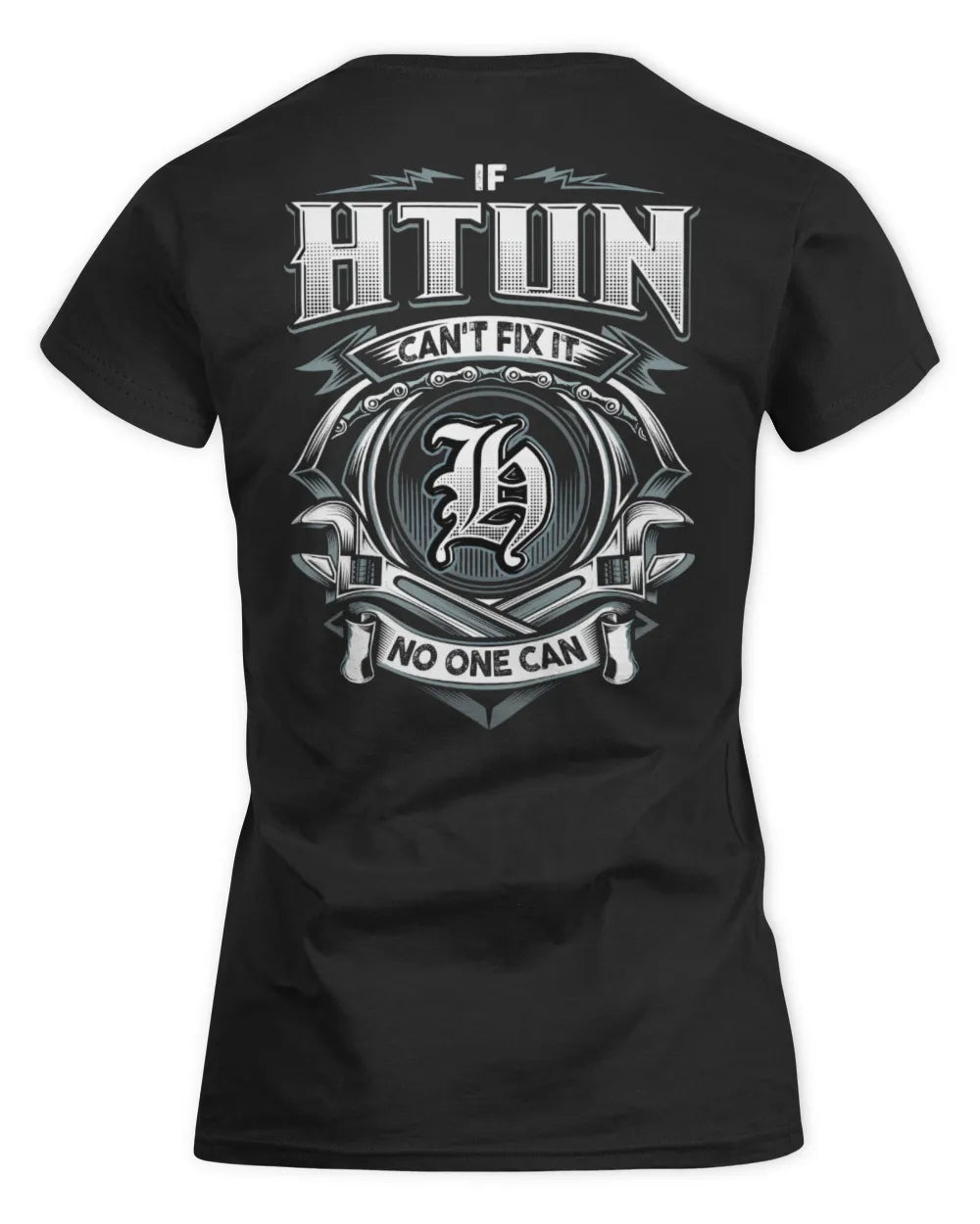 HTUN AP81-K4-626 - Personalized Ahmed Quote Apparel “If Ahmed Can't Fix It, No One Can” - Women's Standard T-Shirt - Black