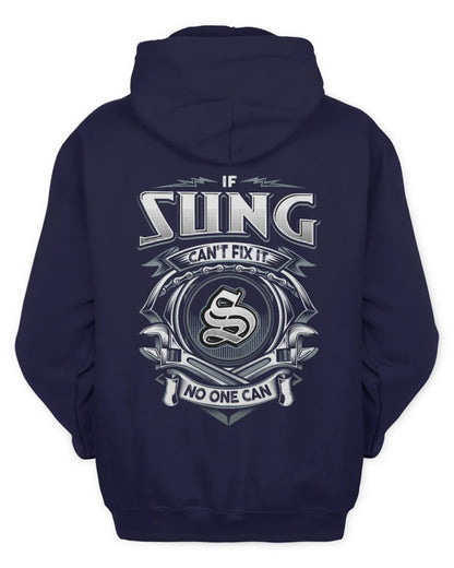 SUNG AP81-K4-626 - Personalized Ahmed Quote Apparel “If Ahmed Can't Fix It, No One Can” - Unisex Hoodie - Navy