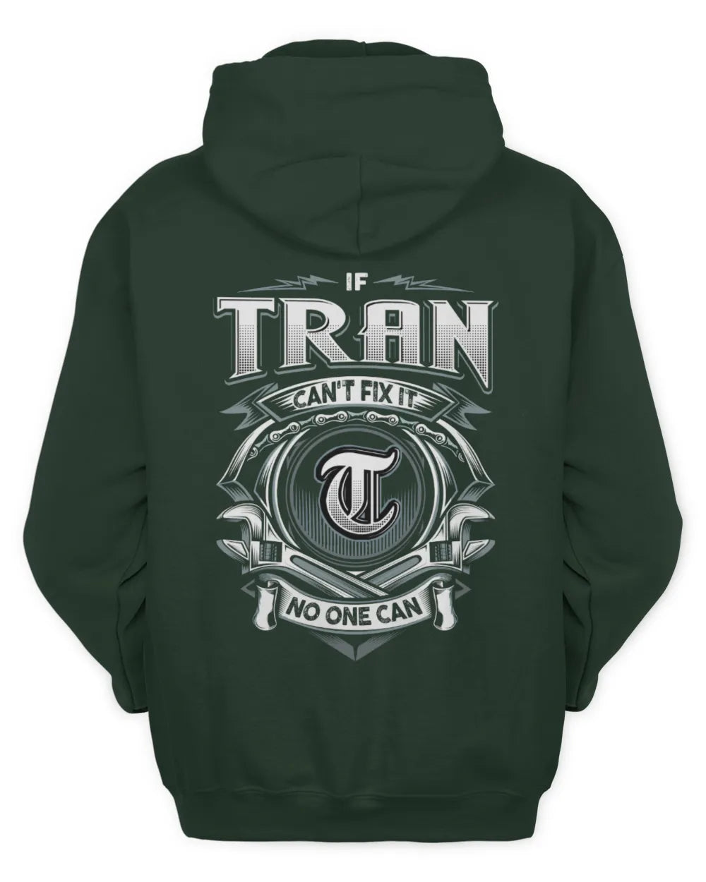 TRAN AP81-K4-626 - Personalized Ahmed Quote Apparel “If Ahmed Can't Fix It, No One Can” - Unisex Hoodie - Forest Green