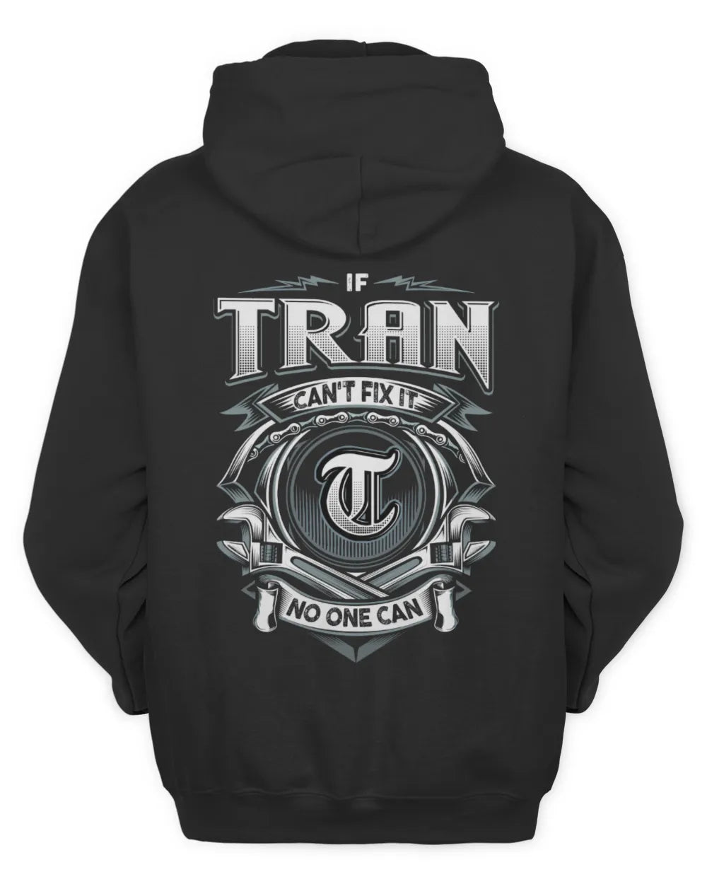 TRAN AP81-K4-626 - Personalized Ahmed Quote Apparel “If Ahmed Can't Fix It, No One Can” - Unisex Hoodie - Black