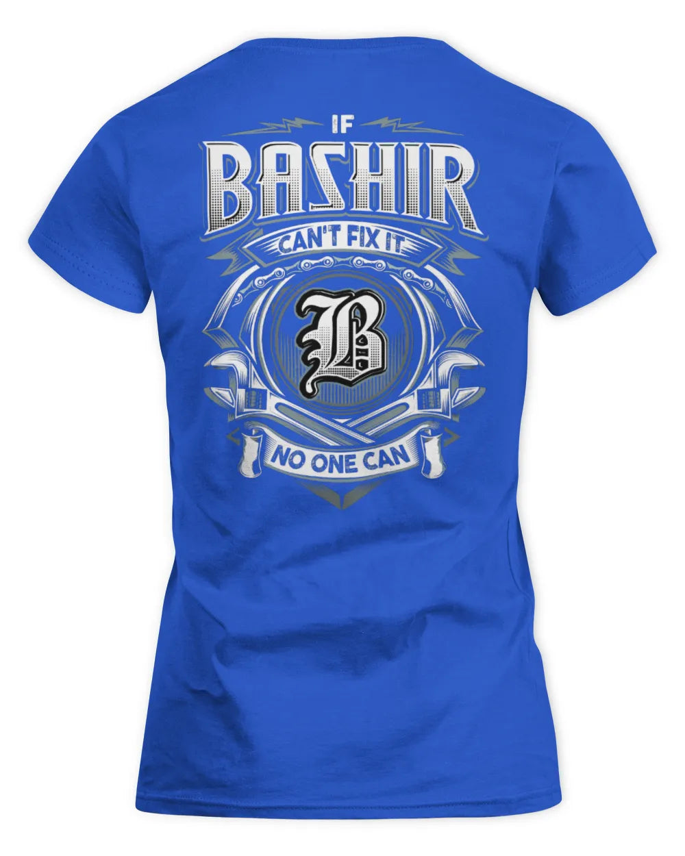 BASHIR AP81-K4-626 - Personalized Ahmed Quote Apparel “If Ahmed Can't Fix It, No One Can” - Women's Standard T-Shirt - Royal